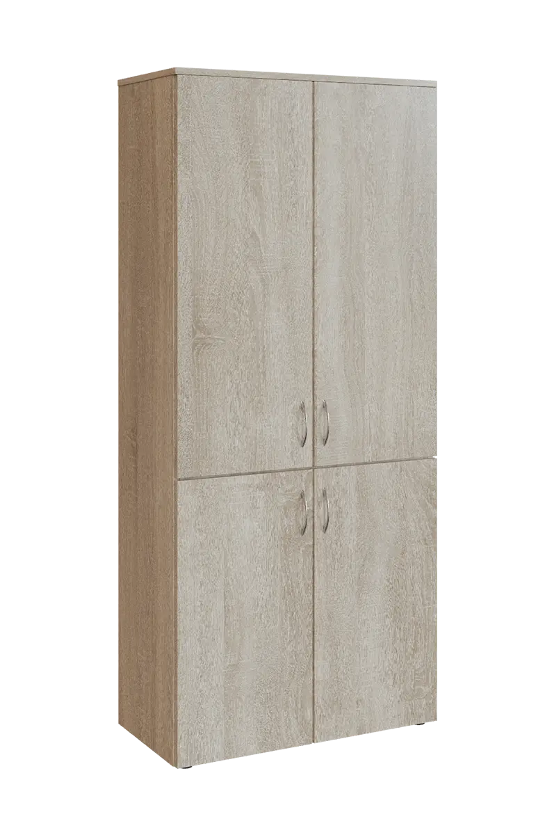 N 5 - 84D kancelářská skříň, 4-dveřová, 1800x800x400, dub bardolino